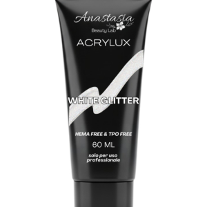Acrylux White Glitter