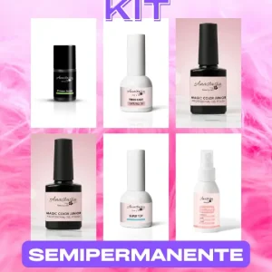 Immagine con prodotti del kit unghie